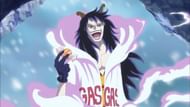 Caesar Clown as seen in the anime's Punk Hazard arc (Image via Toei Animation)